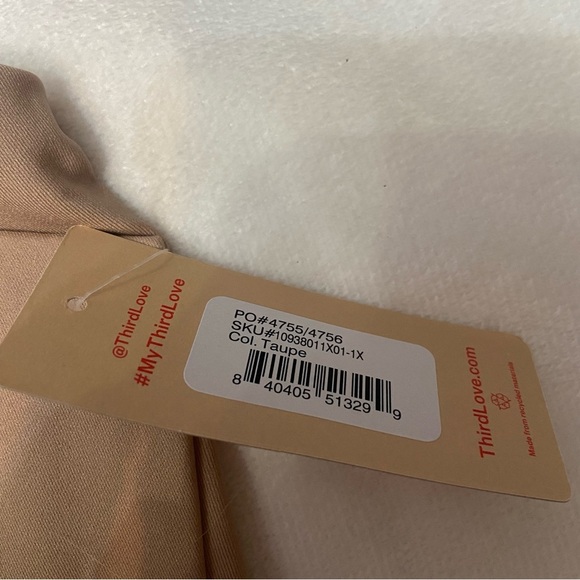 New! Thirdlove 24/7 classic wireless bra taupe 3605 - Picture 5 of 10